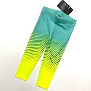 Nike Girl's Dri-Fit Leggings Hyper Jade 2T & 3T